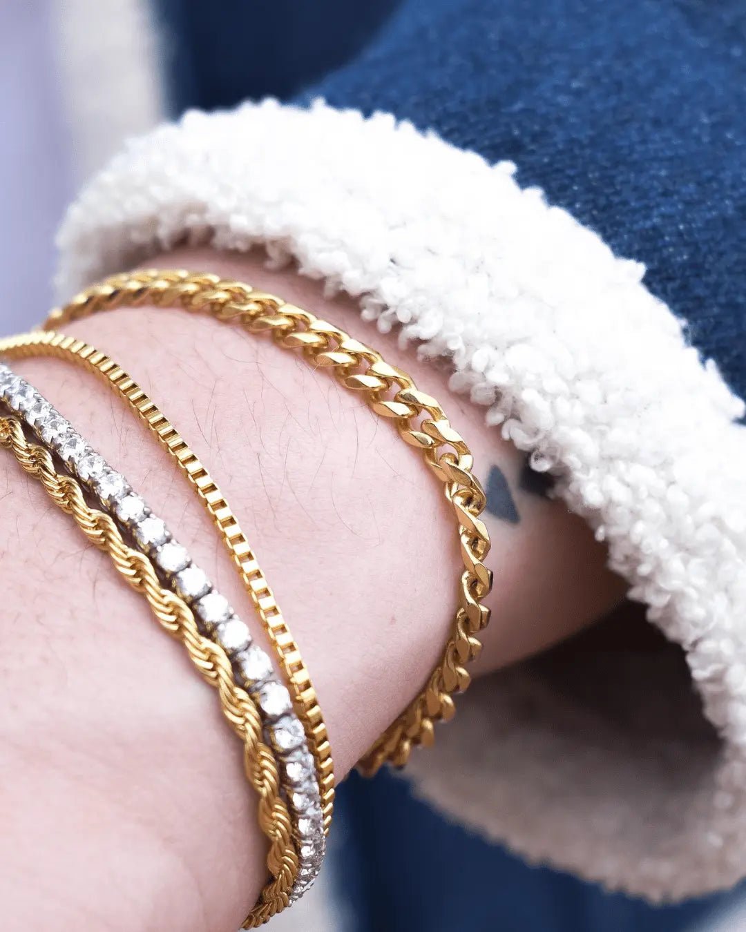 Pulsera Cubana 5mm - Alpha Elements 18k