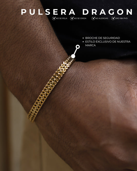Pulsera Dragon Doble