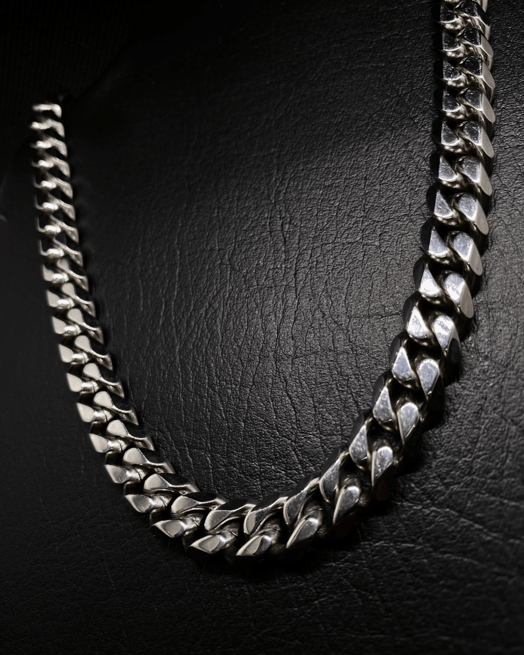 Cadena Cubana 10mm SILVER - Alpha Elements 18k