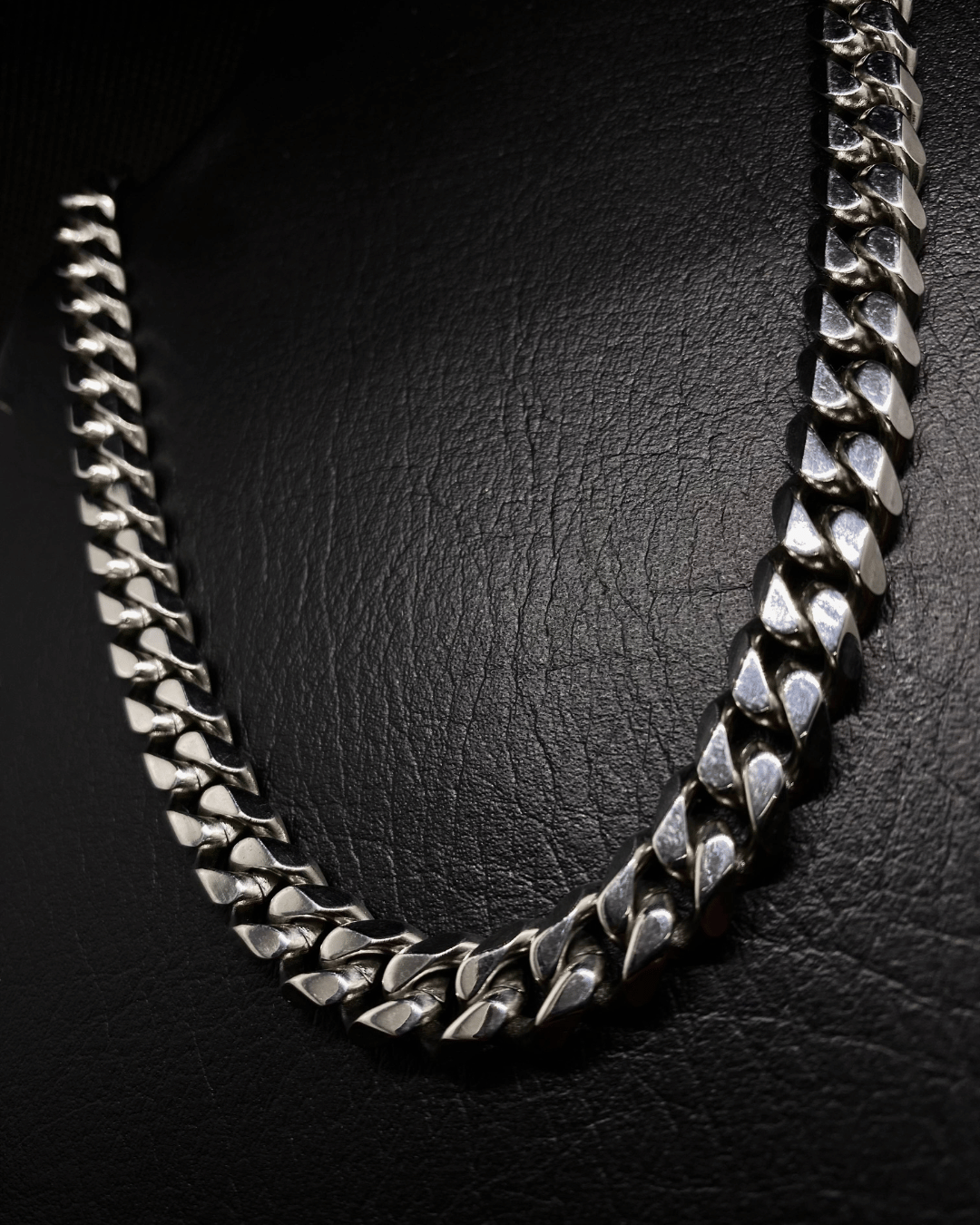 Cadena Cubana 10mm SILVER - Alpha Elements 18k