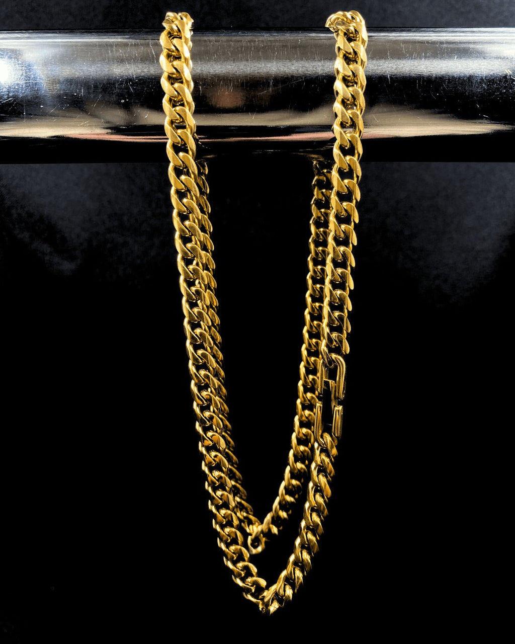 Cadena Cubana 6mm - 60 Cm - Alpha Elements 18k