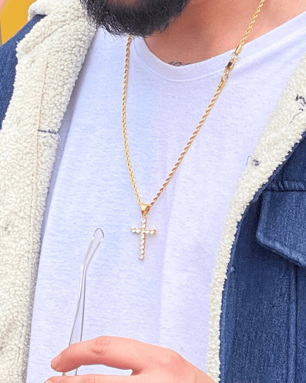 Dije Cruz Circones - Alpha Elements 18k