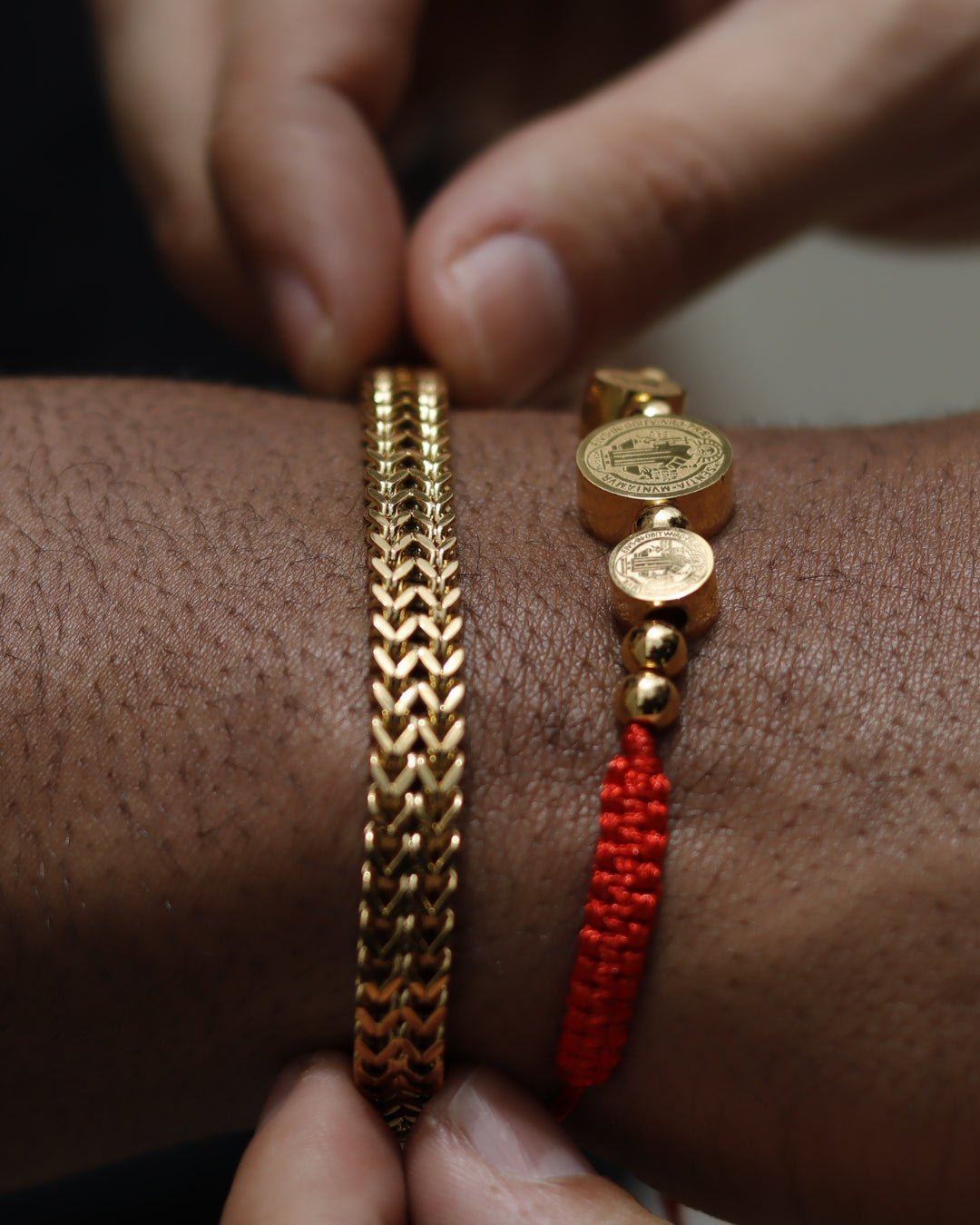 Pulsera Dragon Doble - Alpha Elements 18k